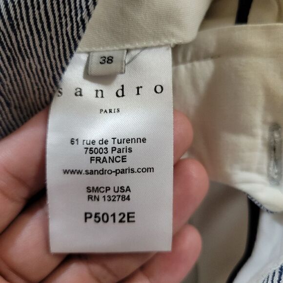 Sandro Paris Women's Blue Pants Size 38 - Picture 11 of 11